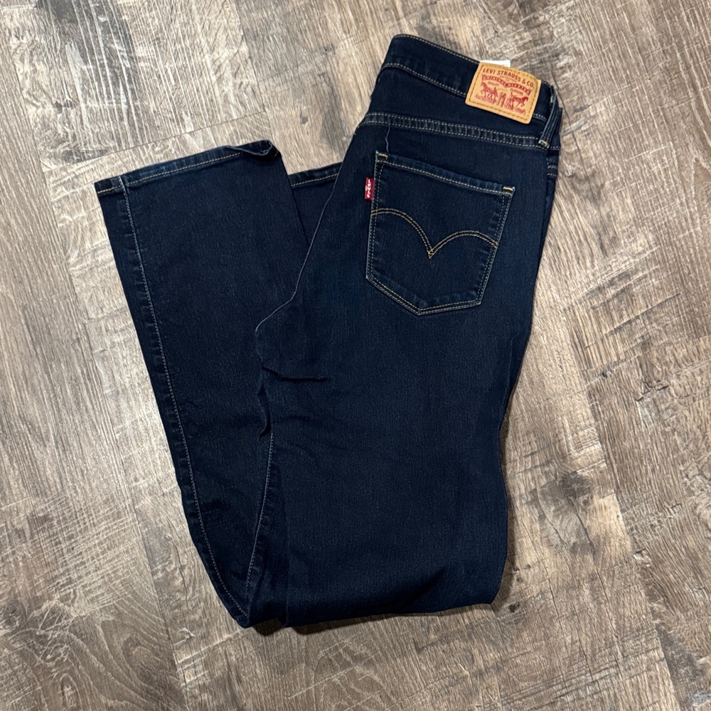 Lucky Brand Dark Blue Straight Leg Jeans